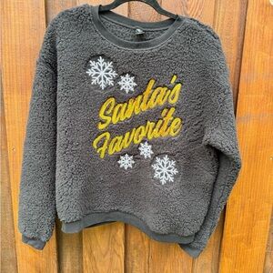 Ugly Christmas Sweater Santa's Favorite in Sequence XL